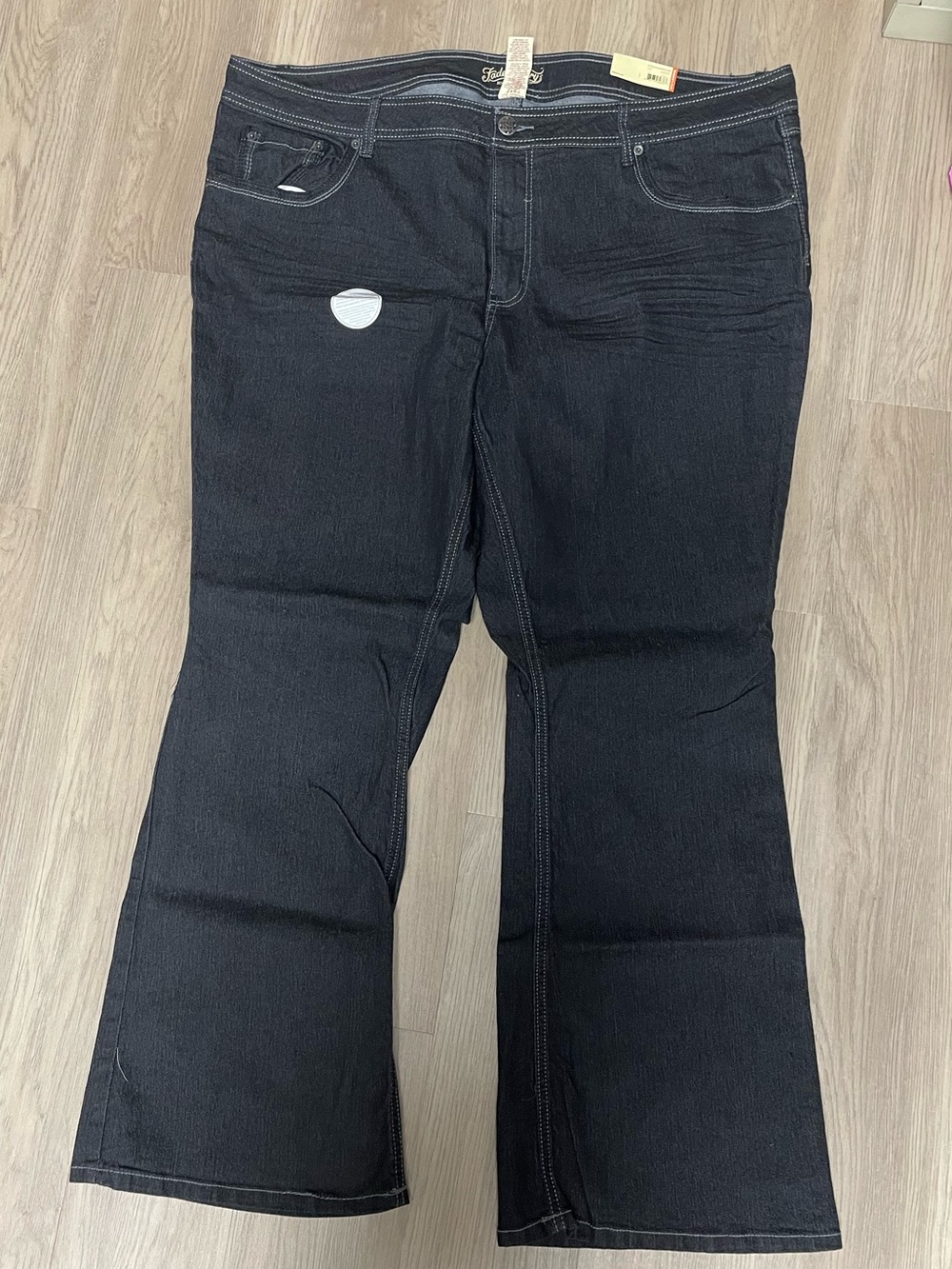 NWT Faded Glory Womens Jeans 26W Bootcut Dark Wash Plus